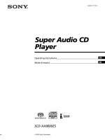 Sony SCD-XA9000ES - Owners Manual 